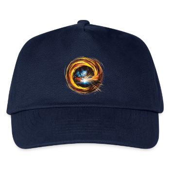 Schweißer, Schweißer, Schweißen, Malerei, Kunstdruck, - Kinder Basecap - Navy - Vorne