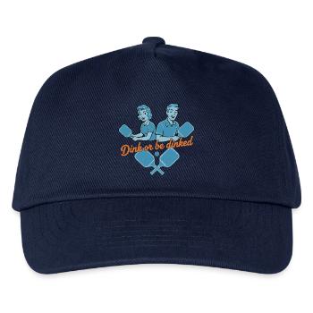 Pickleball-lustiger Spieler Dink Oder Werde Liebe - Kinder Basecap - Navy - Vorne