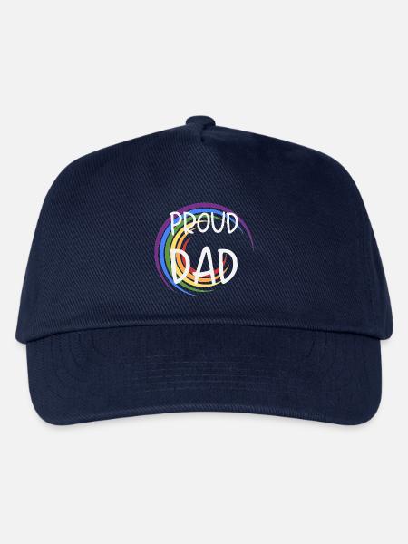 Proud Dad LGBTQ Regenbogen Familie - Kinder Basecap - Navy