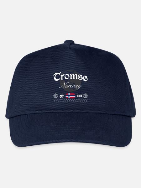 Tromsø Norwegen Streetwear Reise Souvenir - Kinder Basecap - Navy