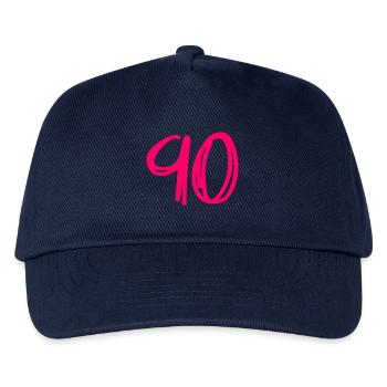 90 YEARS. 90TH ANNIVERSARY. BIRTHDAY 90 YEARS. 90 - Kids’ Baseball Cap - navy - Front