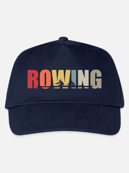 Rowing - Rudern - Ruderer - Ruderin - Aviron - Kinder Basecap - Navy