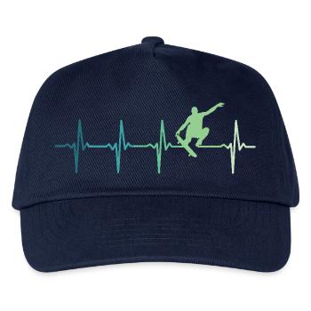 Skater Skater Heartbeat Skateboard - Kinder Basecap - Navy - Vorne