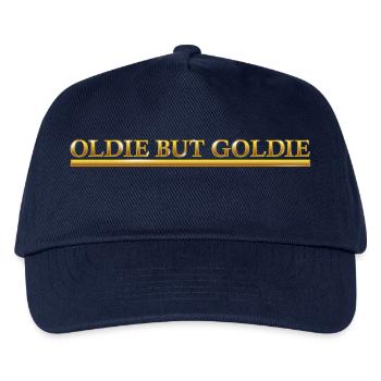 OLDIE BUT GOLDIE Gold Schriftzug - Kinder Basecap - Navy - Vorne