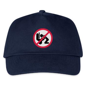 Kotzen verboten | puke | Spit | Vomit not allowed - Casquette de baseball Enfant - marine - Devant