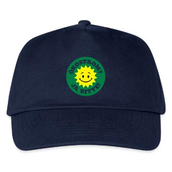 ökostrom ja bitte, atomkraft nein danke, anti - Kinder Basecap - Navy - Vorne