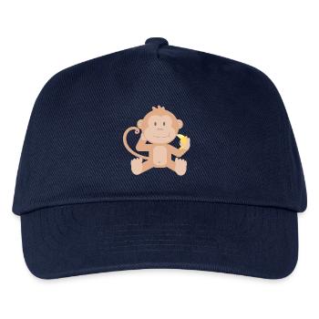 ape chimpanzee gorilla pavian orangutan7 - Kids’ Baseball Cap - navy - Front