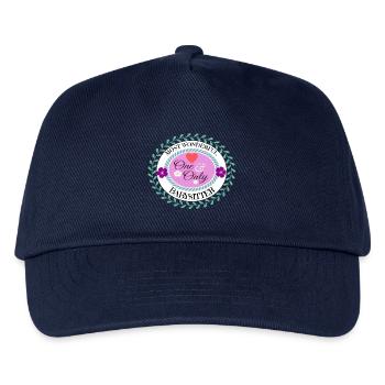 Baby Kid Child Mom: most wonderful babysitter - Kinder Basecap - Navy - Vorne