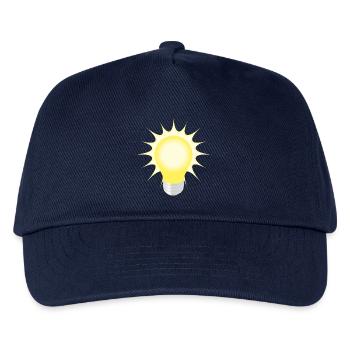 light bulb - Kids’ Baseball Cap - navy - Front