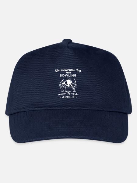 ein schlechter Tag beim Bowling Geschenk - Kinder Basecap - Navy