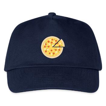 Pizza T-Shirts - Kinder Basecap - Navy - Vorne