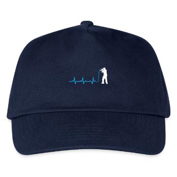 Heartbeats Amour Rap Artiste T-shirt - Casquette de baseball Enfant - marine - Devant