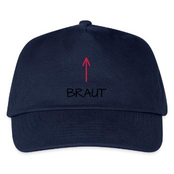 Braut Junggesellenabschied Junggesellin Pfeil - Kinder Basecap - Navy - Vorne