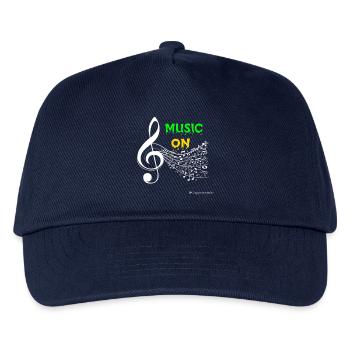 Music ON - Kinder Basecap - Navy - Vorne