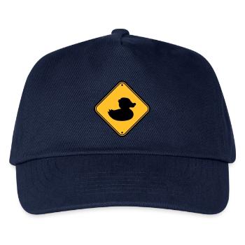 zone schild verboten hinweis gefahr achtung vorsic - Kinder Basecap - Navy - Vorne