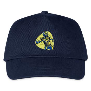 American Football Held Quarterback Sieger Vintage - Kinder Basecap - Navy - Vorne