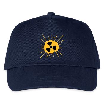 symbole atomique avertissement radioactif note d'avertissement - Casquette de baseball Enfant - marine - Devant
