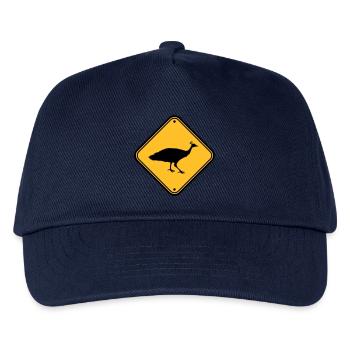 Shield danger caution caution note zone area - Kids’ Baseball Cap - navy - Front
