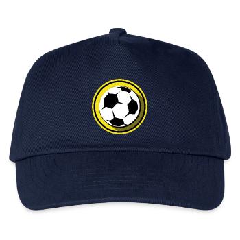 fußball dortmund Ball Illustration Symbol Farben - Kinder Basecap - Navy - Vorne
