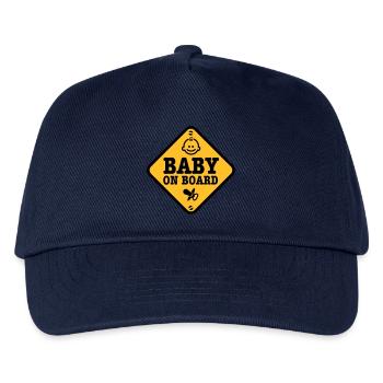 baby on board - Kinder Basecap - Navy - Vorne