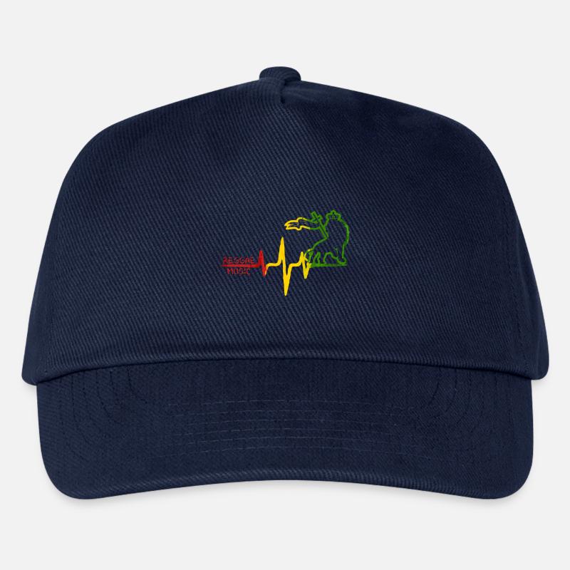 Reggae Löwe Rhythmus Icon - Kinder Basecap - Navy