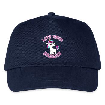 unicorn - Kids’ Baseball Cap - navy - Front