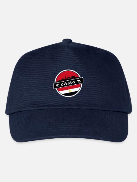 Kairo Ägypten Design mit Flagge - Kinder Basecap - Navy