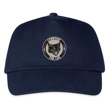 Confuse the cat - Kids’ Baseball Cap - navy - Front