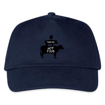 Vegan, Veganer - Freunde, kein Essen - Kinder Basecap - Navy - Vorne