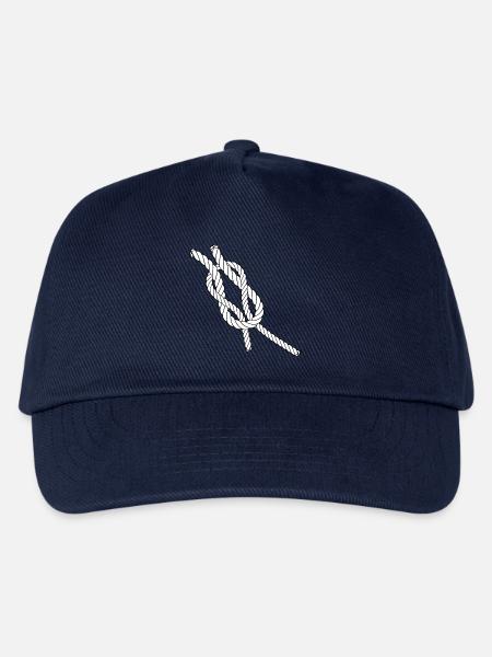 Alltagsknoten Kreuzknoten - Segeln & Alltägliches - Kinder Basecap - Navy