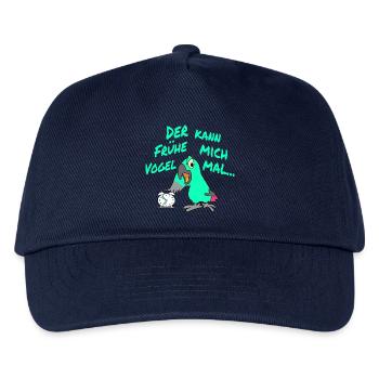 Der Frühe Vogel kann mich mal !!! - Kinder Basecap - Navy - Vorne