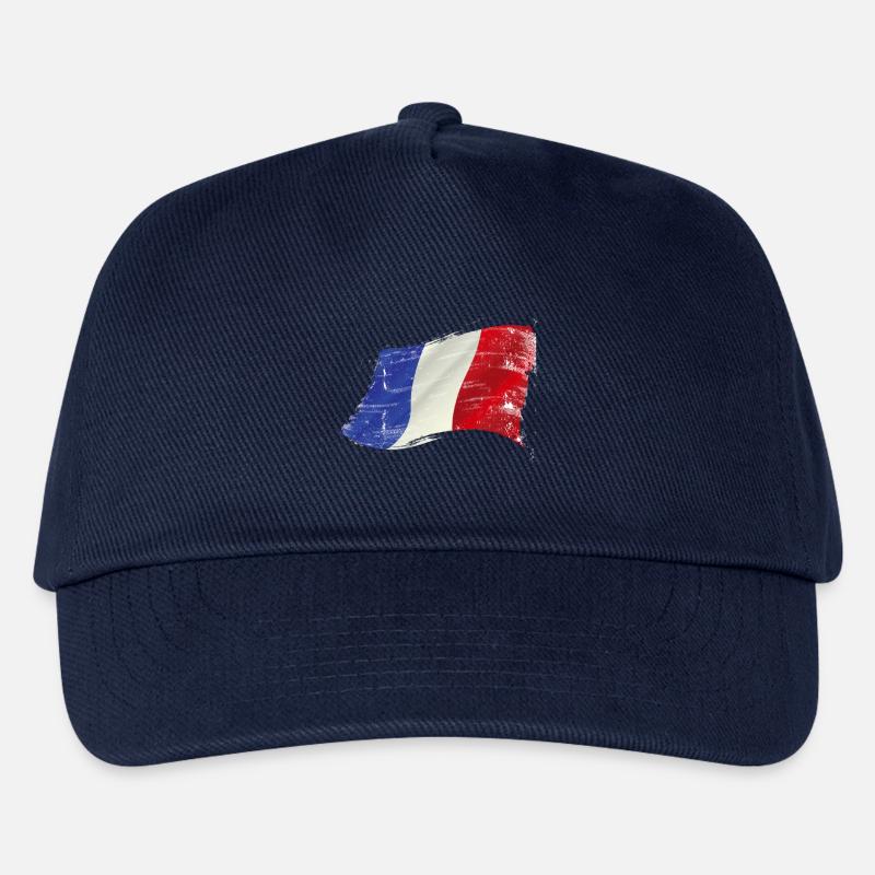 Frankreich ✅ Frankreich Flagge ✔ - Kinder Basecap - Navy
