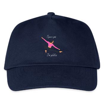 J'peux pas j'ai pilâtes - Casquette de baseball Enfant - marine - Devant