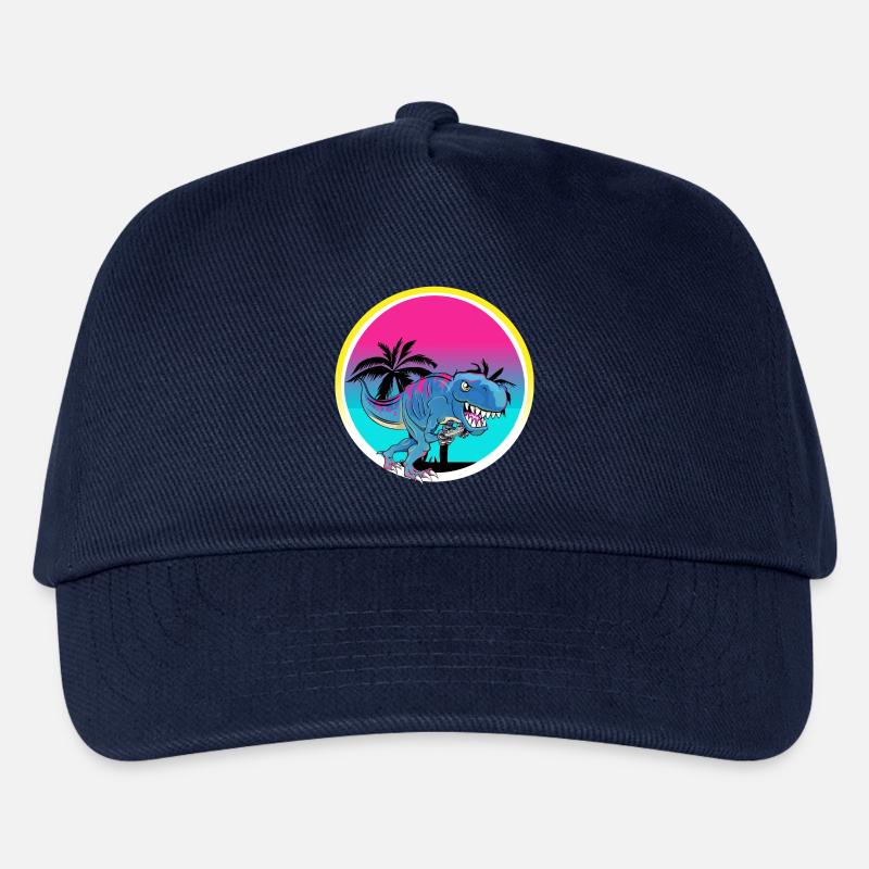 Gamer Gaming T Rex - Kinder Basecap - Navy