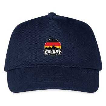 Erfurt Germany Skyline Travel Souvenir German Flag - Kids’ Baseball Cap - navy - Front