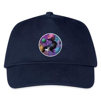 orque dans l’espace - Casquette de baseball Enfant - marine - Devant