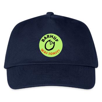 Barhuf Statement Hufe Pferd - Kinder Basecap - Navy - Vorne