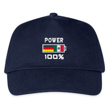 Allemagne et Mexique Power 100% - Casquette de baseball Enfant - marine - Devant