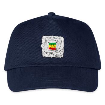 Reggae Love Schattenmotiv - Kinder Basecap - Navy - Vorne