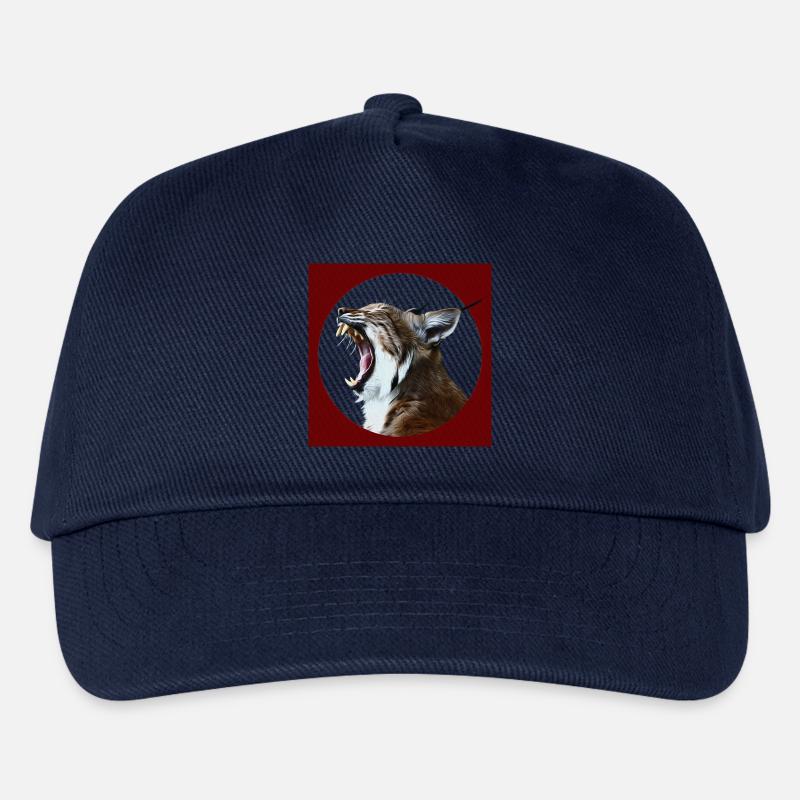 Luchs Wildkatzen Freiheit - Kinder Basecap - Navy