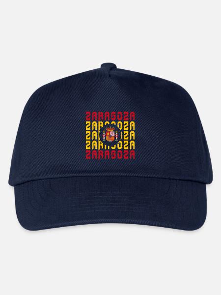 Saragossa Spanien Flaggen Design - Kinder Basecap - Navy