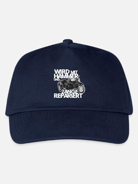 Ural M72 - Wird mit Hammer und Zange repariert - Kinder Basecap - Navy