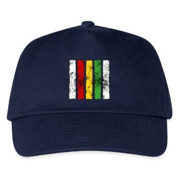 Reggae Zeichen - Kinder Basecap - Navy - Vorne