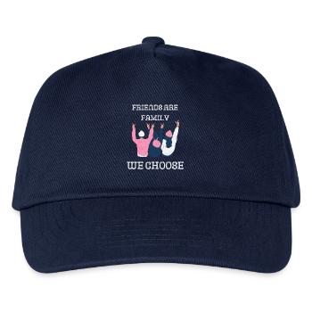 Freunde sind Familienmitglieder, die du dir aussuchst - Kinder Basecap - Navy - Vorne