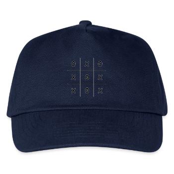 Tic-Tac-Toe Game Three wins Kreis Kreuz - Kids’ Baseball Cap - navy - Front