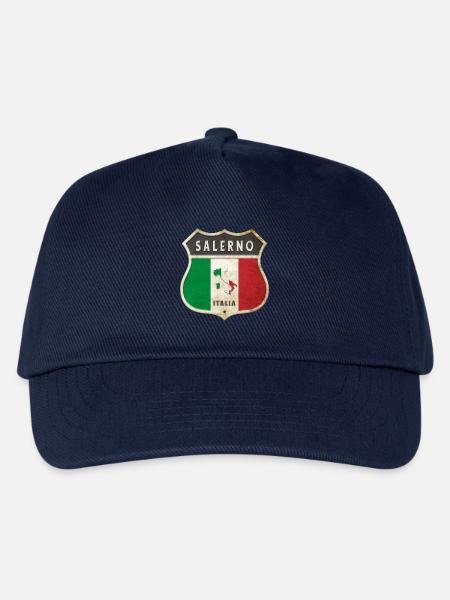 Salerno Italien Wappen Flaggen Design - Kinder Basecap - Navy