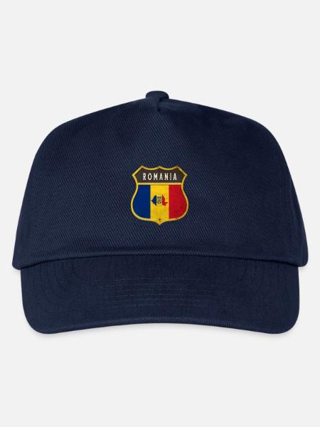 Rumänien Wappen Design - Kinder Basecap - Navy