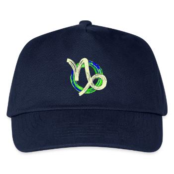 Astrologie Sternzeichen Steinbock Galaxie Esoterik - Kinder Basecap - Navy - Vorne