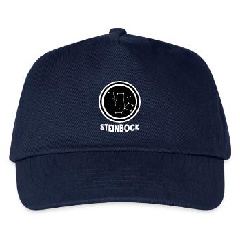 Konstellation Gestirne Tierkreis Steinbock Galaxie - Kinder Basecap - Navy - Vorne