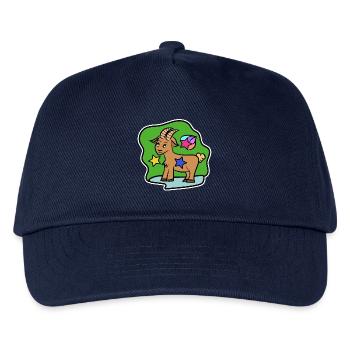 Astronomie Steinbock Sterne Horoskop Himmel - Kinder Basecap - Navy - Vorne